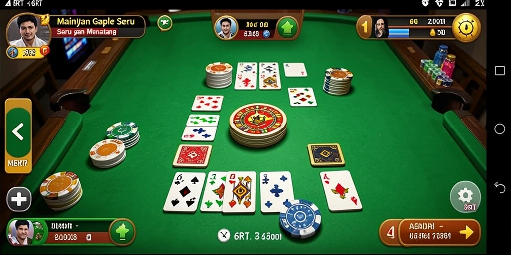 Tampilan gameplay menarik dari Gaple di 6RT.
