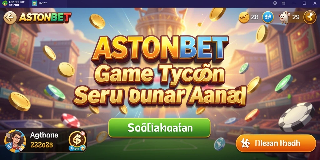 Tampilan gameplay menarik dari ASTONBET yang menampilkan manajemen bisnis Tycoon.
