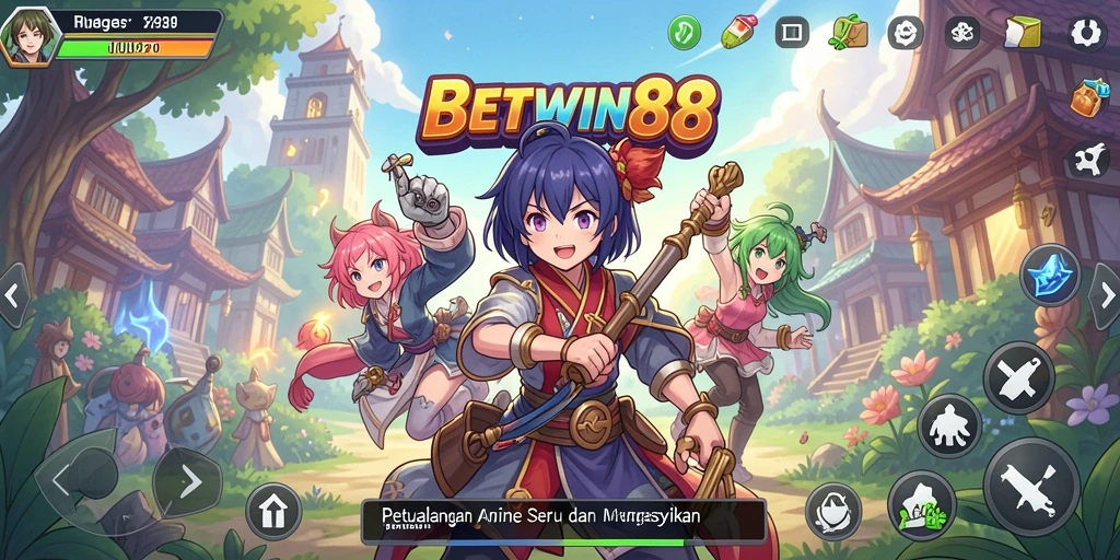 Tampilan menarik dari gameplay BETWIN88 yang penuh aksi anime.