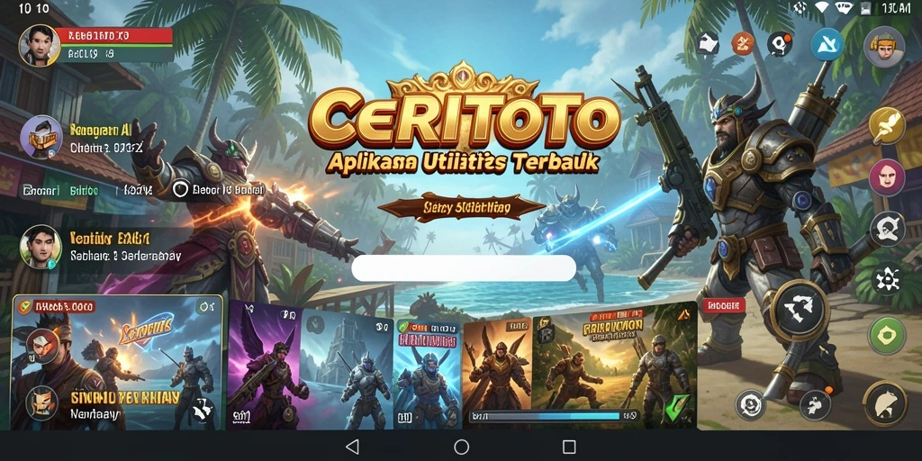 Tampilan antarmuka CERITOTO yang intuitif dan menarik.