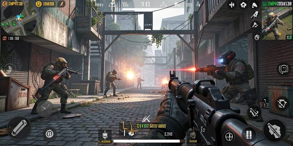 Tampilan menarik dari gameplay TPS di EMPATI138.