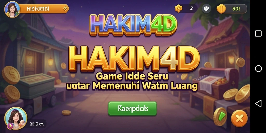 Screenshot permainan HAKIM4D menampilkan sesi gameplay yang menarik dan santai.