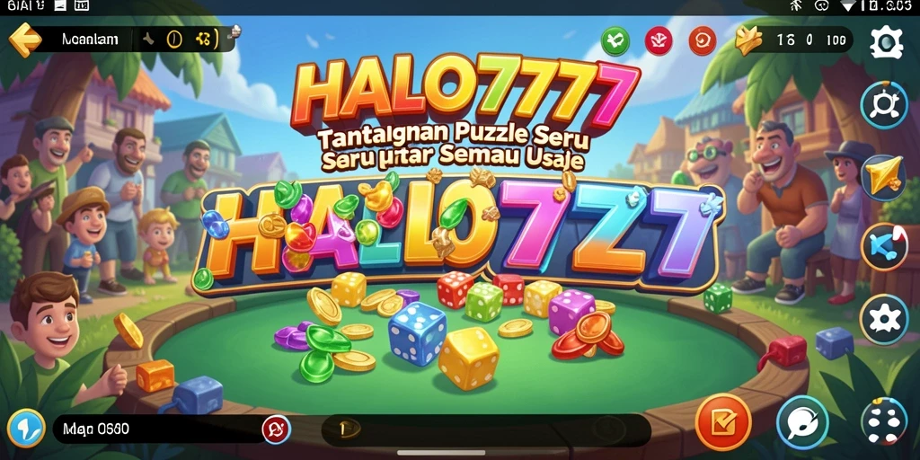 Screenshot gameplay HALO777 dengan teka-teki menarik di layar.