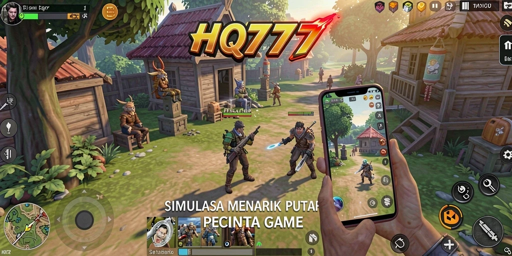 Tampilan gameplay HQ777 yang seru dan penuh warna.