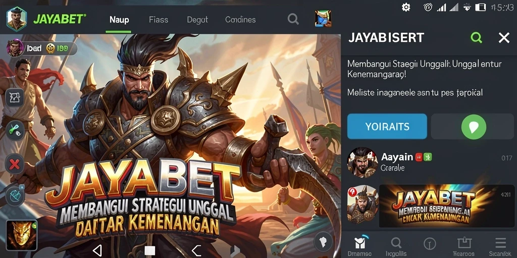 Tampilan gameplay <strong>JAYABET</strong> menampilkan strategi dan taktik yang mendebarkan.