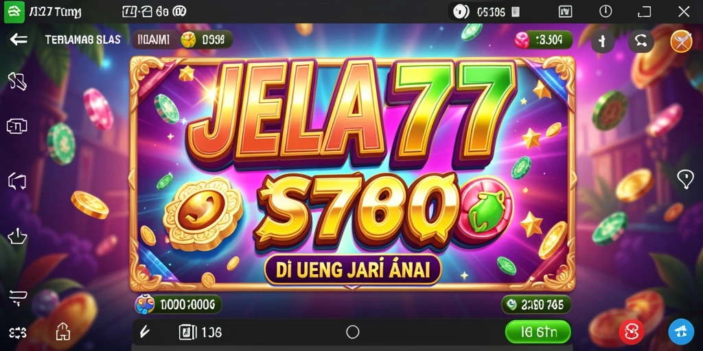 Tampilan gameplay Slot JELAS777 yang seru dan menghibur.