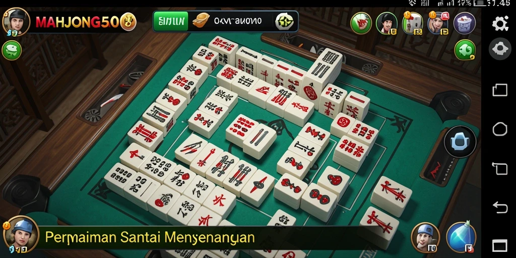 Tampilan menarik gameplay <strong>MAHJONG500</strong> yang menghibur.