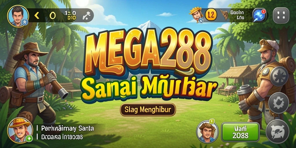 Tampilan gameplay MEGA288 yang menyenangkan dan penuh warna.