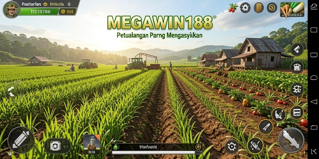 Tampilan gameplay petualangan pertanian yang menarik di MEGAWIN188.