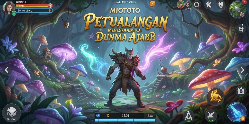 Tampilan gameplay MIOTOTO yang memukau dengan misi petualangan seru.