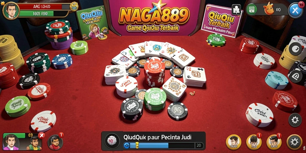 Tampilan gameplay seru QiuQiu di NAGA889 yang mendebarkan.
