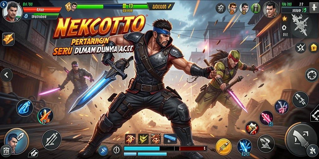 Screenshot gameplay NEKOTOTO dengan aksi seru dan karakter unik.