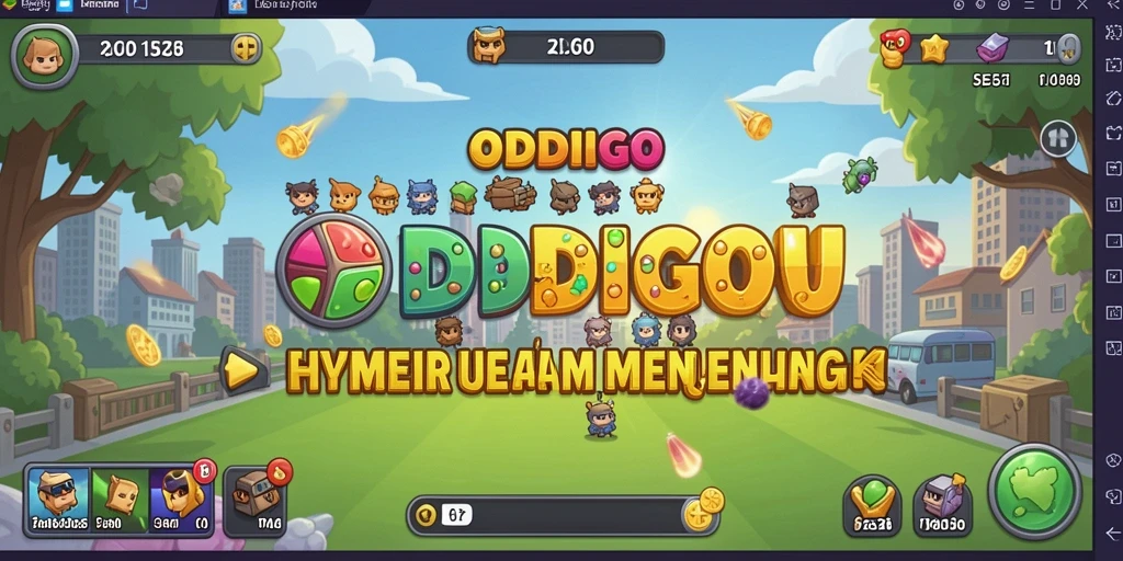 Tampilan gameplay ODDIGO yang menarik saat membangun kerajaan Idle.