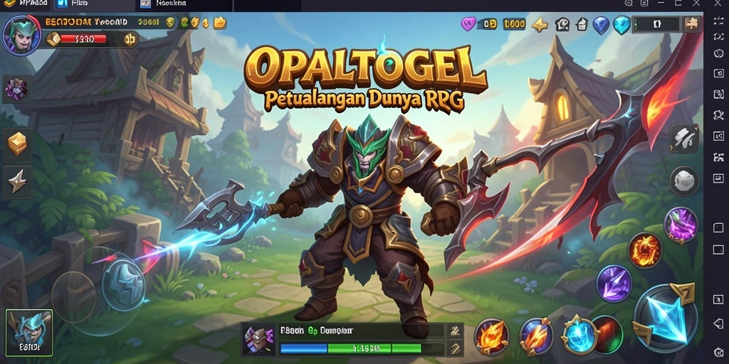 Tampilan menarik dari gameplay RPG OPALTOGEL dengan pertempuran seru.