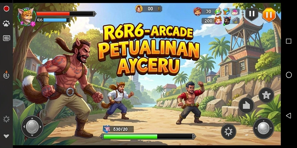 Tampilan gameplay R6R6 yang mengasyikkan dan penuh tantangan arcade.