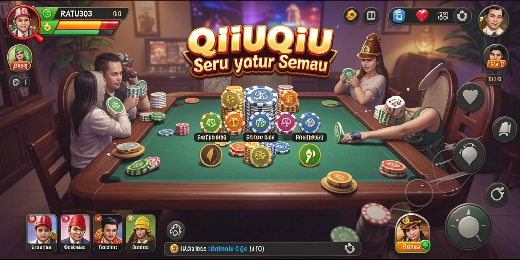 Tampilan gameplay seru dari RATU303 QiuQiu.
