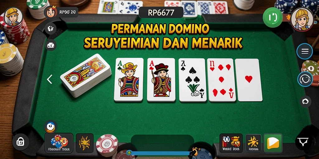 Tampilan menarik dari gameplay Domino RP6677.