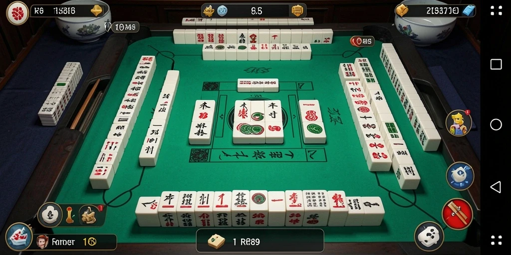 Screenshot gameplay RR89 dengan tantangan Mahjong yang menarik.