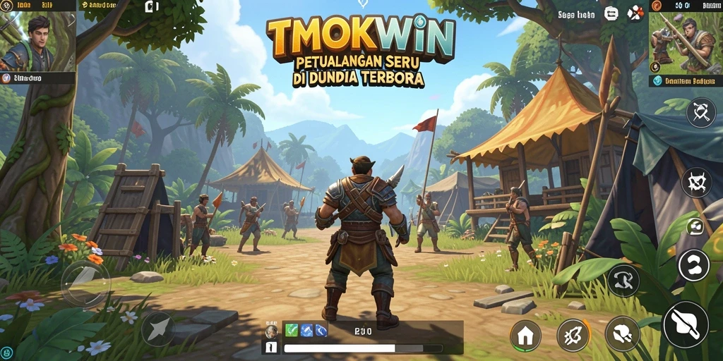 Screenshot TMOKWIN menunjukkan petualangan di dunia terbuka yang luas dan menakjubkan.