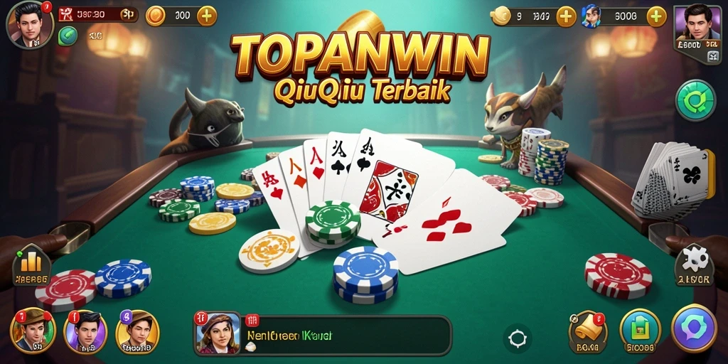 Tangkapan layar dari gameplay seru TOPANWIN QiuQiu.